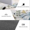 Blue White Pumpkin Bath Mat for Tub,Non Slip Bathroom Floor Runner Rug Quick Dry & Absorbent Diatomaceous Earth Shower Sink Kitchen Washable Doormat,Fall Thanksgiving Eucalyptus Leaves Flower 18"x60" view 4