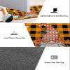 Fall Gnomes Bath Mat for Tub,Non Slip Bathroom Floor Runner Rug Quick Dry & Absorbent Diatomaceous Earth Shower Sink Kitchen Doormat,Thanksgiving Pumpkins Autumn Leaves Plaid Black Orange 20x32+20x63 view 3