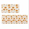 Autumn Pumpkins Bath Mat for Tub,Non Slip Bathroom Floor Runner Rug Quick Dry & Absorbent Diatomaceous Earth Shower Sink Kitchen Washable Doormat,Orange Fall Harvest Thanksgiving Holiday 24x36+24x71 view 1
