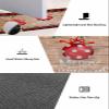 Christmas Bohemia Ball Bath Mat for Tub,Non Slip Bathroom Floor Runner Rug Quick Dry & Absorbent Diatomaceous Earth Shower Sink Kitchen Doormat,Xmas Farmhouse Brown Wood Grain Plaid 24x36+24x71 view 3