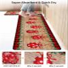 Christmas Bohemia Ball Bath Mat for Tub,Non Slip Bathroom Floor Runner Rug Quick Dry & Absorbent Diatomaceous Earth Shower Sink Kitchen Doormat,Xmas Farmhouse Brown Wood Grain Plaid 24x36+24x71 view 4
