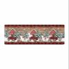 Christmas Red Bath Mat for Tub,Non Slip Bathroom Floor Runner Rug Quick Dry & Absorbent Diatomaceous Earth Shower Sink Bedroom Kitchen Washable Doormat,Farmhouse Truck Snowflake Snowman Plaid 18"x60" view 1