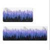 Purple Black Forest Bath Mat for Tub,Non Slip Bathroom Floor Runner Rug Quick Dry & Absorbent Diatomaceous Earth Shower Sink Kitchen Washable Doormat,Fall Trees Wood-land Fog Mountain 16x24+16x47 view 1