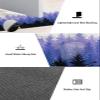 Purple Black Forest Bath Mat for Tub,Non Slip Bathroom Floor Runner Rug Quick Dry & Absorbent Diatomaceous Earth Shower Sink Kitchen Washable Doormat,Fall Trees Wood-land Fog Mountain 16x24+16x47 view 3