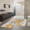 Fall Eucalyptus Leaves Bath Mat for Tub,Non Slip Bathroom Floor Runner Rug Quick Dry & Absorbent Diatomaceous Earth Shower Sink Kitchen Washable Doormat,Thanksgiving Seasonal Pumpkin Maple 24x36+24x71 view 2