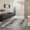 Go-thic Halloween Bath Mat for Tub,Non Slip Bathroom Floor Runner Rug Quick Dry & Absorbent Diatomaceous Earth Shower Sink Kitchen Washable Doormat,Horror Skull Romantic European Floral 18x30+18x48 view 2