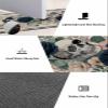 Go-thic Halloween Bath Mat for Tub,Non Slip Bathroom Floor Runner Rug Quick Dry & Absorbent Diatomaceous Earth Shower Sink Kitchen Washable Doormat,Horror Skull Romantic European Floral 18x30+18x48 view 3