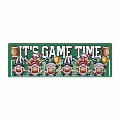 Fall Thanksgiving Bath Mat for Tub,Non Slip Bathroom Floor Runner Rug Quick Dry & Absorbent Diatomaceous Earth Shower Sink Bedroom Kitchen Washable Doormat,Gnomes Baseball Football Green 24"x71"