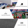 Christmas Bath Mat for Tub,Non Slip Bathroom Floor Runner Rug Quick Dry & Absorbent Diatomaceous Earth Shower Sink Kitchen Washable Doormat,Xmas Winter Camper Tree Gift Socks Red Blue 20x32+20x63 view 3