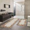 Fall Mushroom Bath Mat for Tub,Non Slip Bathroom Floor Runner Rug Quick Dry & Absorbent Diatomaceous Earth Shower Sink Kitchen Washable Doormat,Green Eucalyptus Leaves Boho Farmhouse Berry 24x36+24x71 view 2