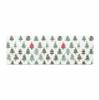 Christmas Bath Mat for Tub,Non Slip Bathroom Floor Runner Rug Quick Dry & Absorbent Diatomaceous Earth Shower Sink Bedroom Kitchen Washable Doormat,Teal Green Xmas Tree Winter Holiday 20"x47" view 1