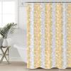 Double Love Fall Forest Abstract Bathroom Curtain 96 Inch Shower Curtain with Hooks, Waterproof Polyester Bath Curtain Washable Bathtub Curtain Winter Orange Grey Leaves 72''x 96'' view 1