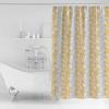 Double Love Fall Forest Abstract Bathroom Curtain 96 Inch Shower Curtain with Hooks, Waterproof Polyester Bath Curtain Washable Bathtub Curtain Winter Orange Grey Leaves 72''x 96'' view 2