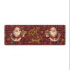 Christmas Bath Mat for Tub,Non Slip Bathroom Floor Runner Rug Quick Dry & Absorbent Diatomaceous Earth Shower Sink Bedroom Kitchen Washable Doormat,Red Buffalo Plaid Santa Gold Snowflake 20"x47" view 1