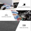 Christmas Bath Mat for Tub,Non Slip Bathroom Floor Runner Rug Quick Dry & Absorbent Diatomaceous Earth Shower Sink Kitchen Washable Doormat,Black Winter Snowflake Snowman Birds Black 24x36+24x71 view 3