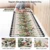 Winter Eucalytus Bath Mat for Tub,Non Slip Bathroom Floor Runner Rug Quick Dry & Absorbent Diatomaceous Earth Shower Sink Kitchen Doormat,Christmas Pint Tree Branch Farmhouse Plaid 18x30+18x48 view 4