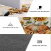 Weclome Fall Bath Mat for Tub,Non Slip Bathroom Floor Runner Rug Quick Dry & Absorbent Diatomaceous Earth Shower Sink Bedroom Kitchen Washable Doormat,Thanksgiving Pumpkins Sunflower Orange 20"x63" view 3