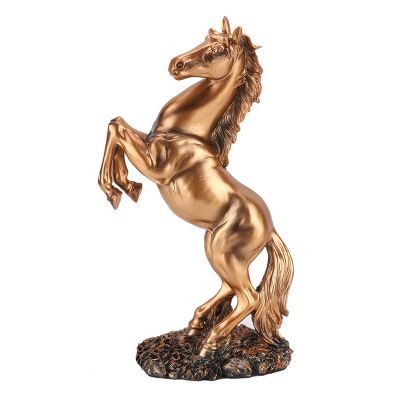 Gavigain Desk Decor,Desk Ornament,Eruopean Horse Sculpture Home Desk Decor Ornament Photograph Props (Bs-02 Copper Color)