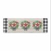 Barn Farmhouse Star Bath Mat for Tub,Non Slip Bathroom Floor Runner Rug Quick Dry & Absorbent Diatomaceous Earth Shower Sink Bedroom Kitchen Washable Doormat,Rustic Holly Winter Black Plaid 16"x47" view 1
