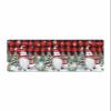 Christmas Bath Mat for Tub,Non Slip Bathroom Floor Runner Rug Quick Dry & Absorbent Diatomaceous Earth Shower Sink Bedroom Kitchen Washable Doormat,Red Plaid Winter Gnomes Snowflake Xmas Tree 18"x60" view 1