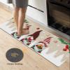 Christmas Bath Mat for Tub,Non Slip Bathroom Floor Runner Rug Quick Dry & Absorbent Diatomaceous Earth Shower Sink Bedroom Kitchen Washable Doormat,Winter Gnomes Snowflake Farmhouse Pine Trees 24"x71" view 4
