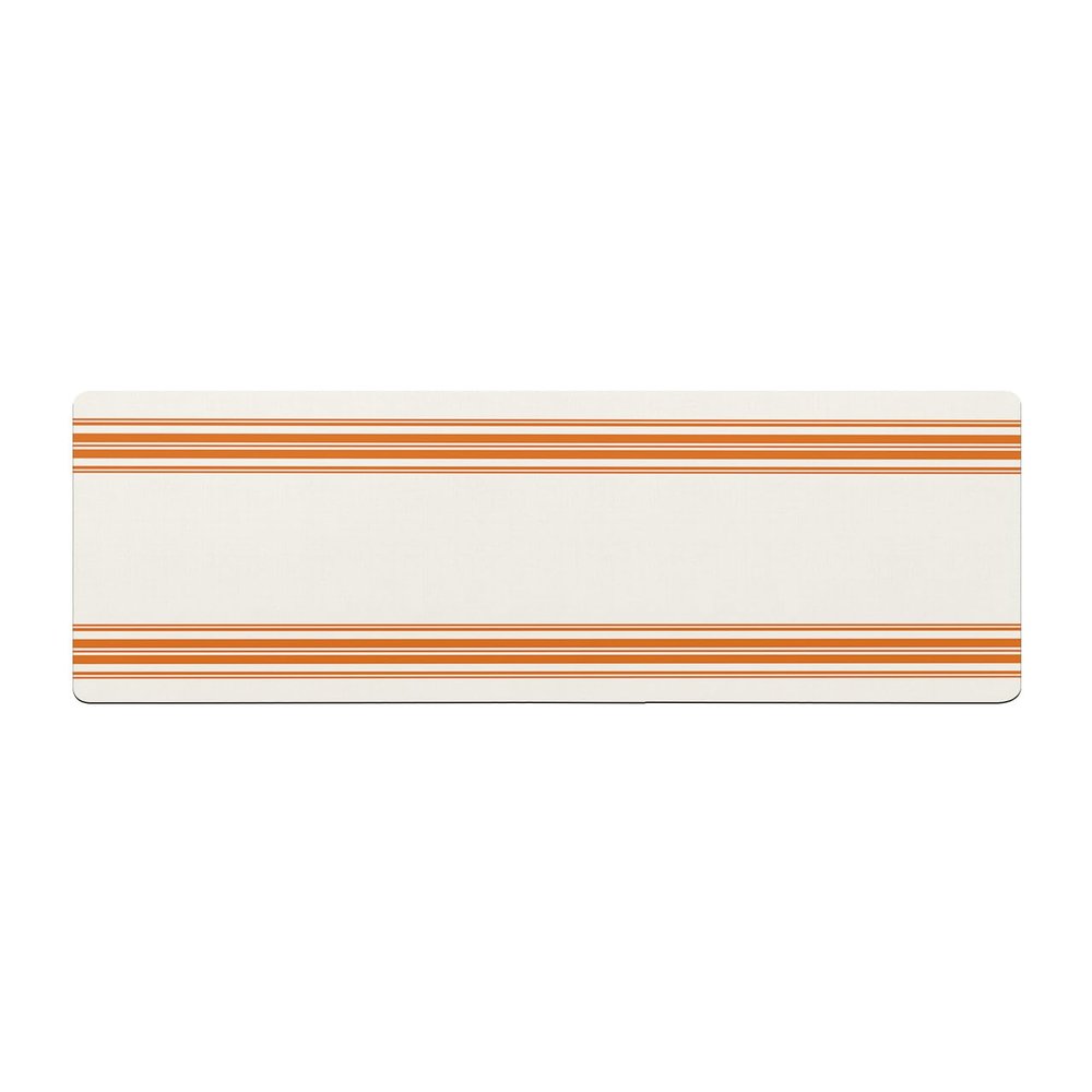 Farmhouse Stripes Bath Mat for Tub,Non Slip Bathroom Floor Runner Rug Quick Dry & Absorbent Diatomaceous Earth Shower Sink Bedroom Kitchen Washable Doormat,Rustic Orange Fall White Geometric 18"x60"
