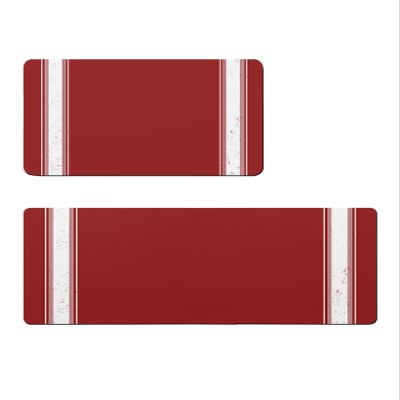 Christmas Bath Mat for Tub,Non Slip Bathroom Floor Runner Rug Quick Dry & Absorbent Diatomaceous Earth Shower Sink Kitchen Washable Doormat,Red Xmas Farmhouse White Stripes Winter Holiday 24x36+24x71