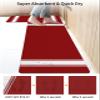 Christmas Bath Mat for Tub,Non Slip Bathroom Floor Runner Rug Quick Dry & Absorbent Diatomaceous Earth Shower Sink Kitchen Washable Doormat,Red Xmas Farmhouse White Stripes Winter Holiday 24x36+24x71 view 4
