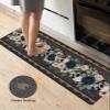 Halloween Bath Mat for Tub,Non Slip Bathroom Floor Runner Rug Quick Dry & Absorbent Diatomaceous Earth Shower Sink Kitchen Washable Doormat,Go-thic Spooky Horror Skulls Romantic Rose Flower 24"x71" view 4