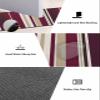 Red Yellow Stripes Bath Mat for Tub,Non Slip Bathroom Floor Runner Rug Quick Dry & Absorbent Diatomaceous Earth Shower Sink Kitchen Washable Doormat,Abstract Modern Geometric Art Decor 20x32+20x63 view 3