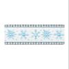 Blue Snowflake Bath Mat for Tub,Non Slip Bathroom Floor Runner Rug Quick Dry & Absorbent Diatomaceous Earth Shower Sink Bedroom Kitchen Washable Doormat,Christmas Country Farmhouse Plaid 16"x47" view 1