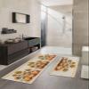 Weclome Fall Bath Mat for Tub,Non Slip Bathroom Floor Runner Rug Quick Dry & Absorbent Diatomaceous Earth Shower Sink Kitchen Washable Doormat,Thanksgiving Pumpkins Sunflower Orange 18x30+18x60 view 2