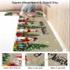 Farmhouse Snowman Bath Mat for Tub,Non Slip Bathroom Floor Runner Rug Quick Dry & Absorbent Diatomaceous Earth Shower Sink Kitchen Washable Doormat,Winter Christmas Tree Xmas Snowaflke 16x24+16x47 view 4