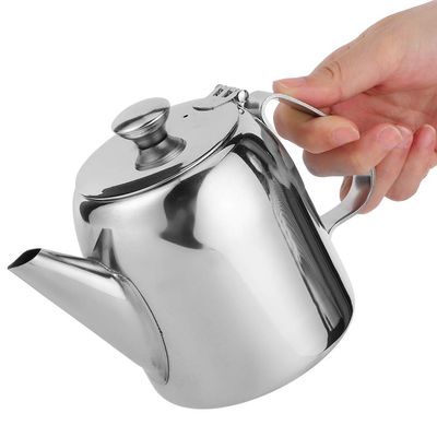 Coffee Pot Teapot Stainl Steel Kettle Cold Water Canteen Short Spout for Hotel Restaurant(20oz)