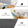Eucalyptus Pumpkin Bath Mat for Tub,Non Slip Bathroom Floor Runner Rug Quick Dry & Absorbent Diatomaceous Earth Shower Sink Kitchen Washable Doormat,Thanksgiving Seasonal Fall Maple Leaf 18x30+18x48 view 3