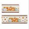 Autumn Southwestern Bath Mat for Tub,Non Slip Bathroom Floor Runner Rug Quick Dry & Absorbent Diatomaceous Earth Shower Sink Kitchen Doormat,Fall Thanksgiving Pumpkins Sunflower Maple 18x30+18x48 view 1