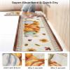 Autumn Southwestern Bath Mat for Tub,Non Slip Bathroom Floor Runner Rug Quick Dry & Absorbent Diatomaceous Earth Shower Sink Kitchen Doormat,Fall Thanksgiving Pumpkins Sunflower Maple 18x30+18x48 view 4