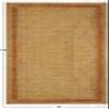 2.6x8 Runner Rug Kilim Rug Handmade Boho Rug Oriental Rug Bronze Black Cotton Rug Thick 0.19 inches Easy Washable Rug Flatweave Rugs for Small Bedside Runner Kitchen Runner Hallway Stair Runner view 3