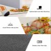 Harvest Pumpkins Bath Mat for Tub,Non Slip Bathroom Floor Runner Rug Quick Dry & Absorbent Diatomaceous Earth Shower Sink Kitchen Doormat,Rustic Farmhouse Orange Thanksgiving Fall Leaf 20x32+20x63 view 3