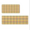 Farmhouse Lattice Plaid Bath Mat for Tub,Non Slip Bathroom Floor Runner Rug Quick Dry & Absorbent Diatomaceous Earth Shower Sink Kitchen Doormat,Thanksgiving Fall Orange Green Yellow 24x36+24x71 view 1