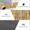 Farmhouse Lattice Plaid Bath Mat for Tub,Non Slip Bathroom Floor Runner Rug Quick Dry & Absorbent Diatomaceous Earth Shower Sink Kitchen Doormat,Thanksgiving Fall Orange Green Yellow 24x36+24x71 view 3