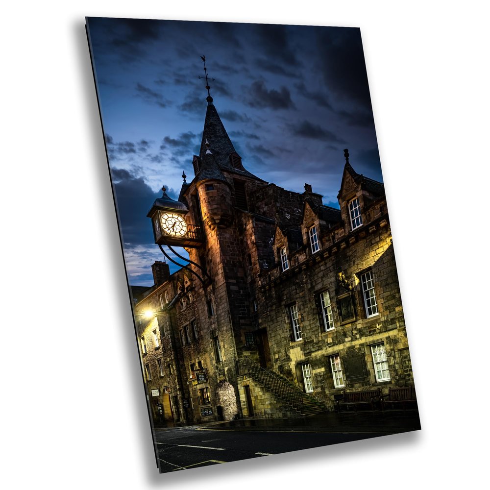 Tolbooth/Tollbooth Houses/People's Story Museum/Tolbooth Tavern, Edinburgh, Scotland - Print/Canvas/Acrylic/Metal (Canvas (3 Panel) Print, 40x90 Inches)