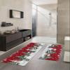 Christmas Snowmen Bath Mat for Tub,Non Slip Bathroom Floor Runner Rug Quick Dry & Absorbent Diatomaceous Earth Shower Sink Bedroom Kitchen Washable Doormat,Xmas Snowflake Winter Holiday 18x30+18x60 view 2