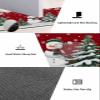 Christmas Snowmen Bath Mat for Tub,Non Slip Bathroom Floor Runner Rug Quick Dry & Absorbent Diatomaceous Earth Shower Sink Bedroom Kitchen Washable Doormat,Xmas Snowflake Winter Holiday 18x30+18x60 view 3