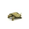 Antique Pure Brass Turtle Turtle and Turtle Bronze Carving Home Decoration Car Decoration Handle Handicraft Collection view 1