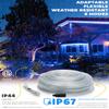 WYZworks 25ft Blue LED Rope Light - 8 Modes, Waterproof Outdoor Accent Lighting with Remote, Flexible Clear Tube, ETL Certified, Garden, Patio, Backyard, Holiday Christmas, Palm Tree, Ambient Decor view 3
