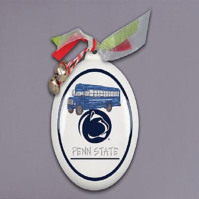 Magnolia Lane Penn State Nittany Lions University Icon Puff Ornament with Ribbon, 4.5-inch Diameter, Bells, Home, Home Dcor
