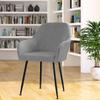 UEMIS Stretch Velvet Dining Stools Chair Covers mid Century Modern Curved Backrest Accent Seat Slipcover Armchair Wingback Chair Protectors Kitchen Swivel Stools Slipcovers 2PCS F view 2