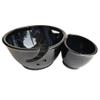 Compartment Double Yarn Bowl Caddy for Knitting and Crochet with Scissor & Notion Storage in Teal Green and Blue Finish (Black) view 1