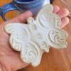 Mariposa Butterfly Shaped Spoon Rest for Kitchen Countertop Coffee Bar Decor Mini Size Holder (French ButterCream) view 4